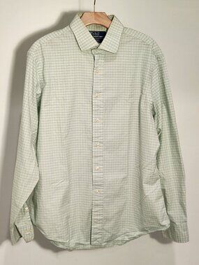 Vintage POLO RALPH LAUREN Regent Custom Fit DRESS SHIRT Men's Size 17-1/2, 36/37